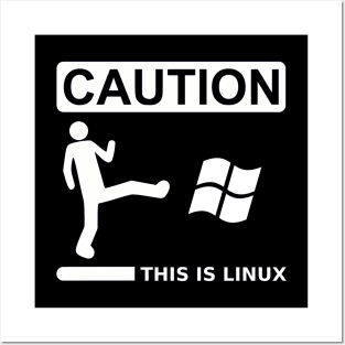 caution this is sparta linux Posters and Art